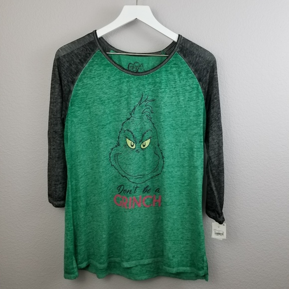 grinch raglan shirt